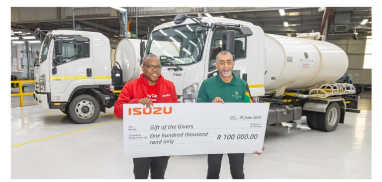 ISUZU Motors South Africa enhances Gift of the Givers’ efforts to provide disaster relief