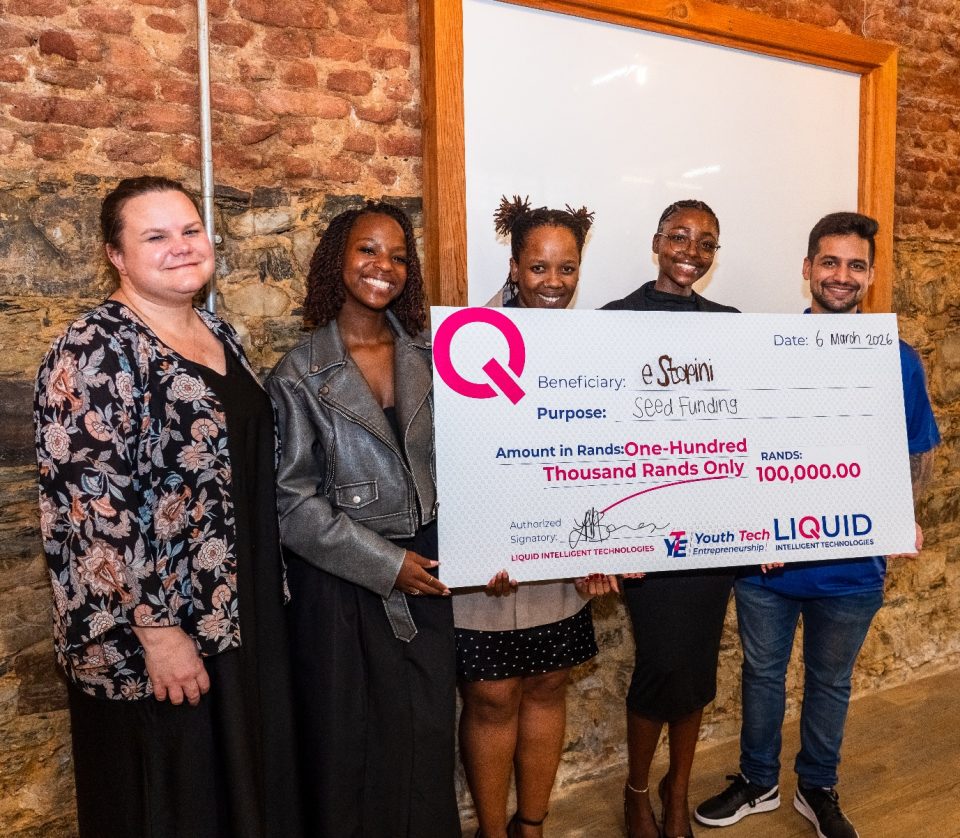 Youth startup estopini receives R100,000 seed funding during Liquid Intelligent Technologies Youth Tech Pitchathon