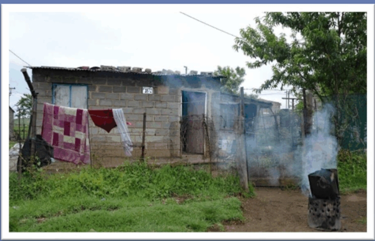 Smoke from household fuel burning affecting air quality in South African community