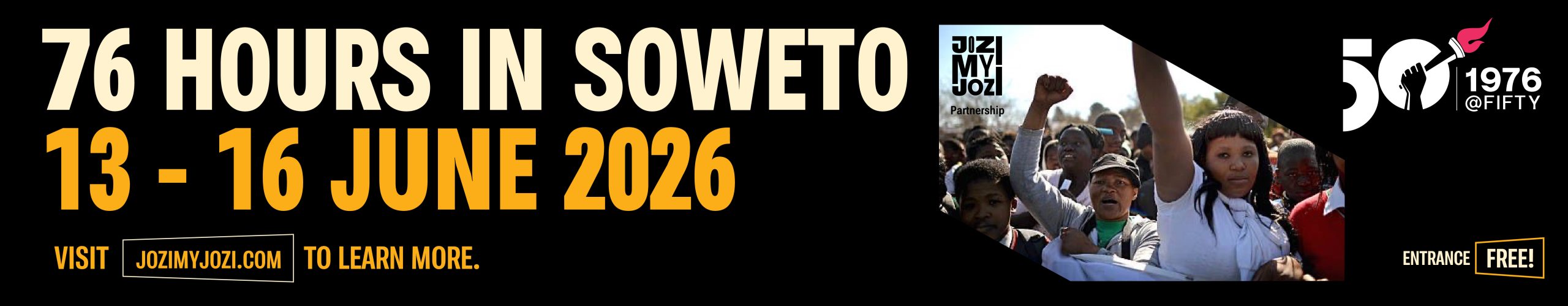 JMJ_76 HOURS SOWETO JUNE16_Social TV Banner 1900x370