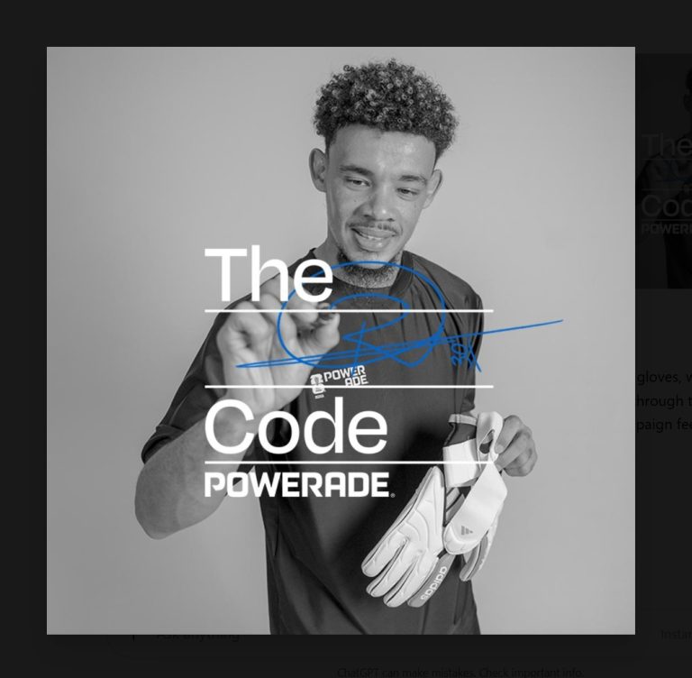 Powerade Backs Ronwen Williams Journey