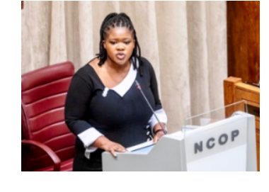 Deputy Minister Noncemba Mhlauli speaks about education, career opportunities and youth empowerment during the Ephraim Mogale Career Expo in Limpopo.