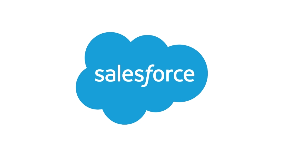 Salesforce corporate logo displayed against a light background.