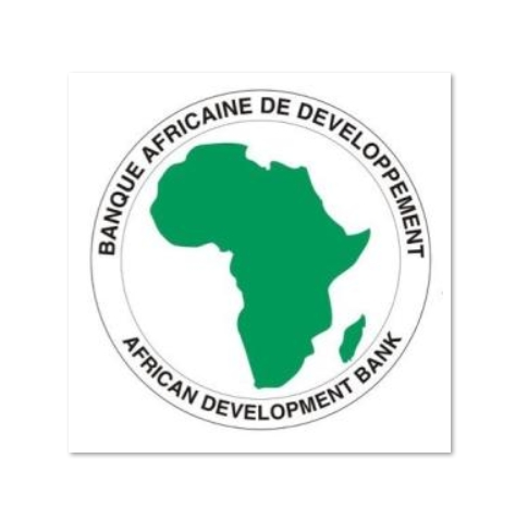 The official logo of the African Development Bank (AfDB), featuring a green map of Africa surrounded by the institution's name in English and French.