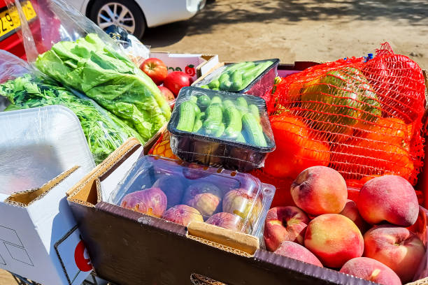 Fresh vegetables and fruit packed together, representing the collective buying power and household savings associated with South African stokvels.