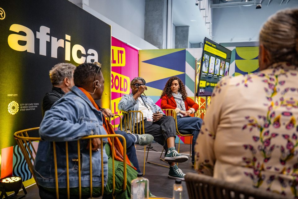 African film and television industry professionals participate in a panel discussion at FAME Week Africa in Cape Town.