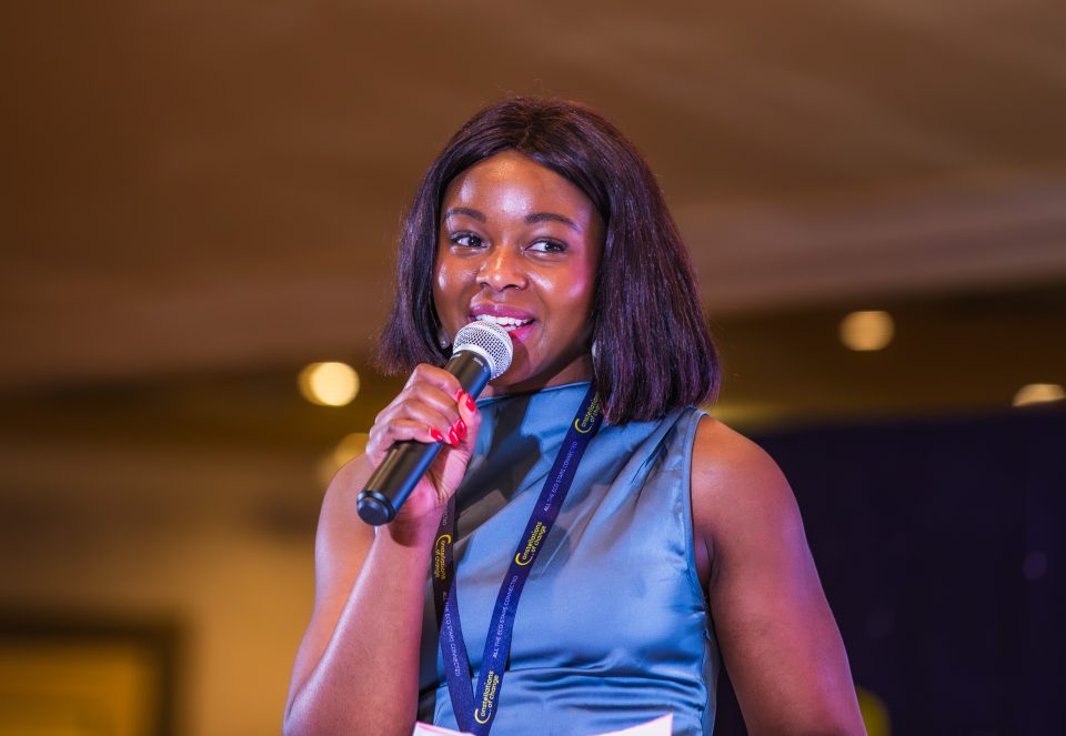 SmartStart representative speaking at the inaugural Constellations of Change gathering in Johannesburg.