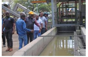 Officials inspect wastewater treatment infrastructure as eThekwini Municipality continues rehabilitation and maintenance of Durban’s sanitation network.