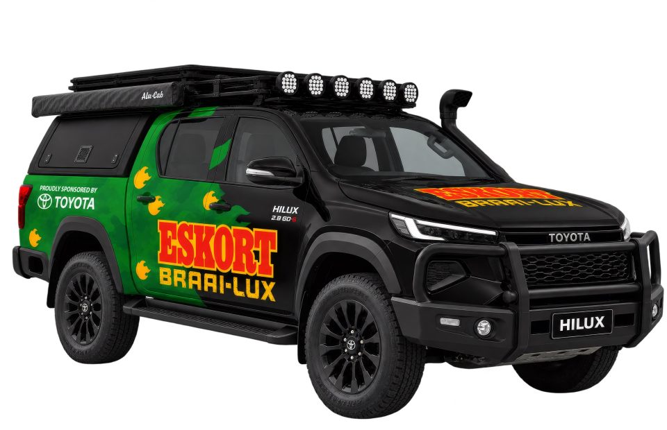 The customised Eskort Braai-Lux Toyota Hilux created through the Eskort, Toyota and Checkers brand collaboration.