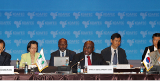 Representatives from Africa and South Korea participate in a Korea-Africa Economic Cooperation ministerial meeting.