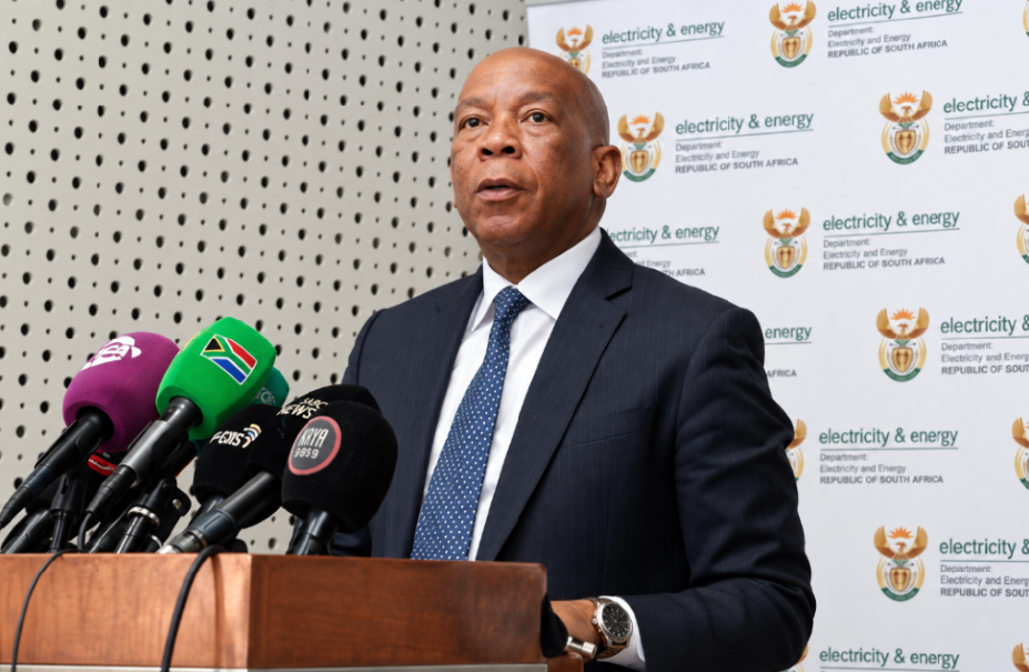 South African energy official addresses the media during a briefing on Eskom, electricity affordability and the country’s future energy strategy.
