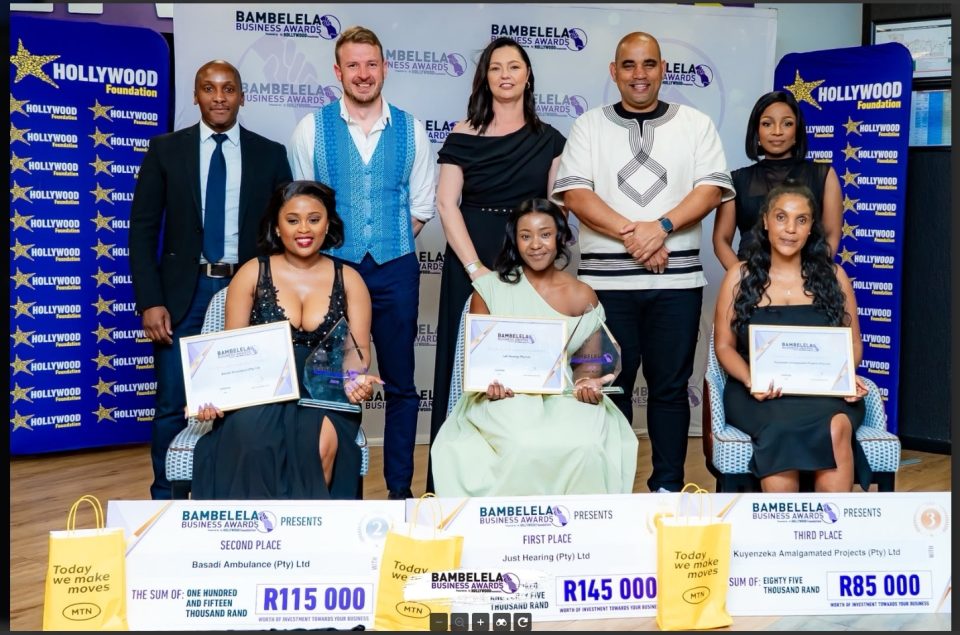 Winners and organisers at the 2026 Western Cape Bambelela Business Awards, with top entrepreneurs receiving funding to grow their businesses.