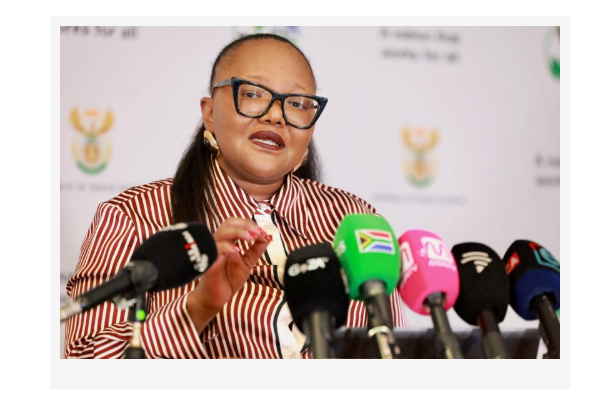 Basic Education Minister Siviwe Gwarube addresses the media during a briefing on South Africa’s 2026 National Senior Certificate examinations.