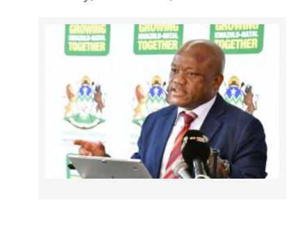 Public Works and Infrastructure Deputy Minister Sihle Zikalala addresses an audience during an official government briefing.