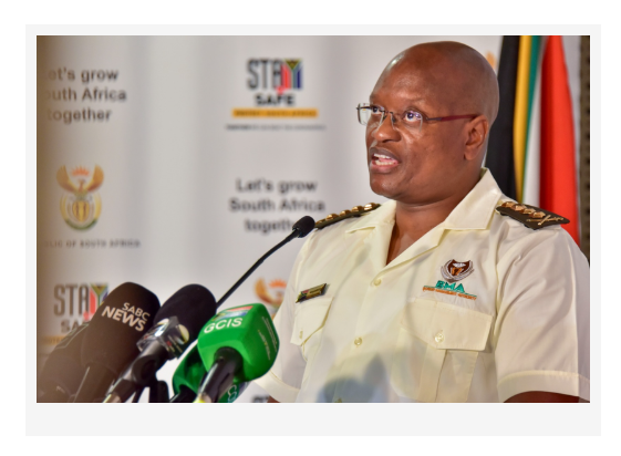 BMA Commissioner Michael Masiapato speaks at the unveiling of the Vehicle Targeting System at Lebombo Border Post.